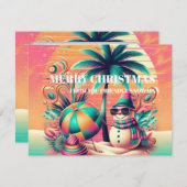 SNOWMAN POST CARD FEESTDAGENKAART (Voorkant / Achterkant)