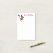 Snowman Post-it® Notes (Op bureau)