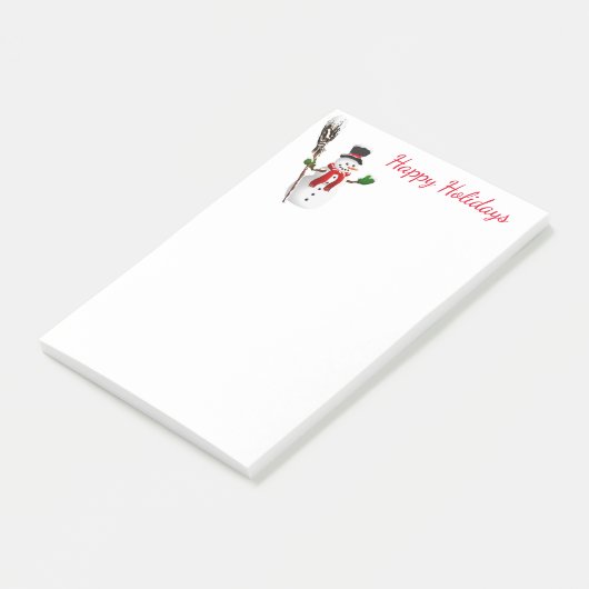 Snowman Post-it® Notes (Schuin)