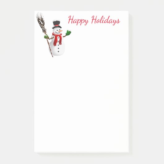 Snowman Post-it® Notes (Voorkant)