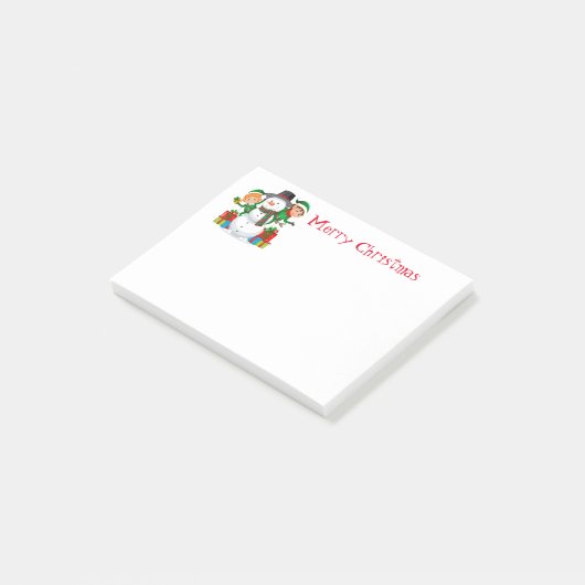 Snowman Post-it® Notes (Schuin)