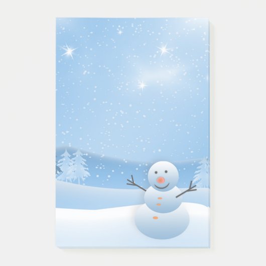 Snowman Post-it® Notes (Voorkant)