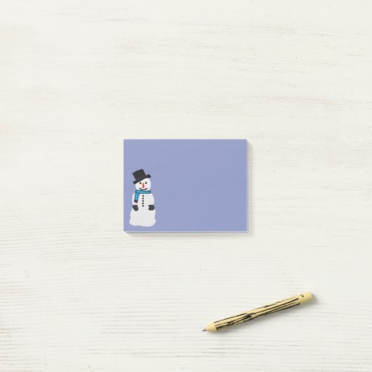Snowman Post-it® notes (Op bureau)