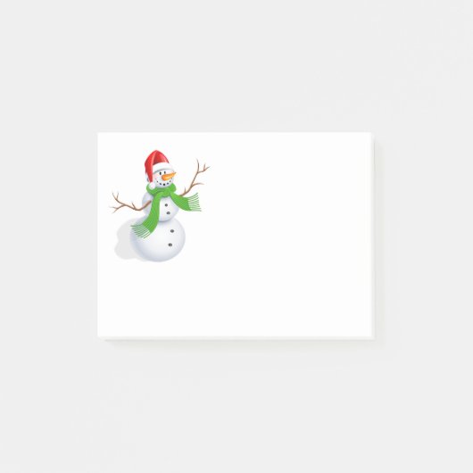 Snowman Post-it® Notes (Voorkant)