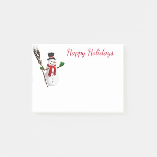 Snowman Post-it® Notes (Voorkant)