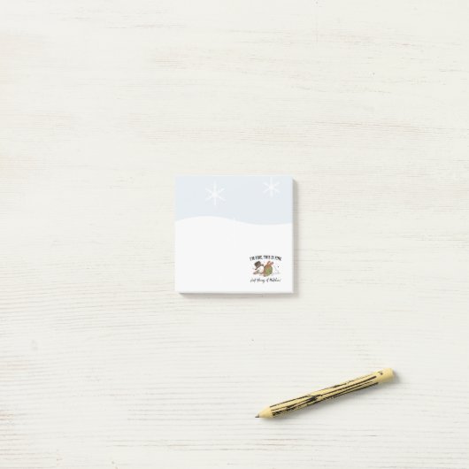 Snowman Post It Notes | Christmas Notes (Op bureau)