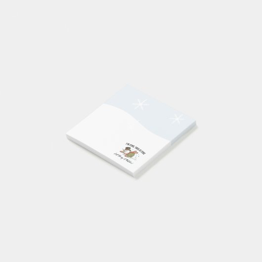 Snowman Post It Notes | Christmas Notes (Schuin)