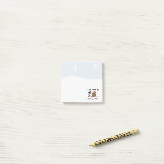 Snowman Post It Notes | I'm Fine (Op bureau)