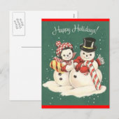 Snowman Post Kaart (Voorkant / Achterkant)
