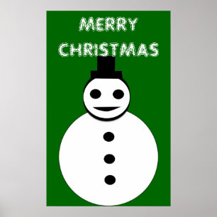 Snowman-Poster glimlachen Poster