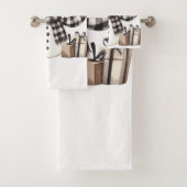 Snowman Prettige feestdagen Bad Handdoek (Insitu)
