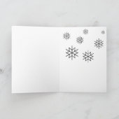 Snowman "PRETTIGE FEESTDAGEN" Kaart (Binnen)