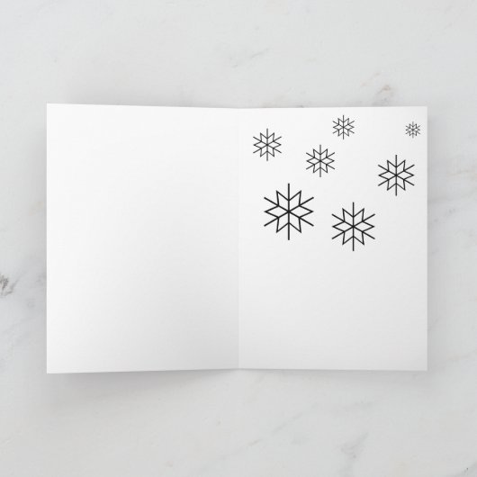 Snowman "PRETTIGE FEESTDAGEN" Kaart (Binnen)