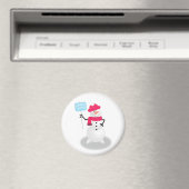 Snowman Prettige feestdagen Magneet (Insitu (Vaatwasser))