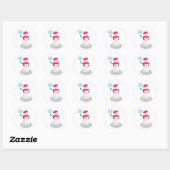 Snowman Prettige feestdagen Ronde Sticker (Vel)