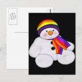 Snowman Pride Briefkaart (Voorkant / Achterkant)