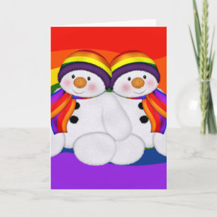 Snowman Pride Feestdagen Kaart