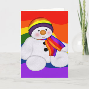 Snowman Pride Feestdagen Kaart