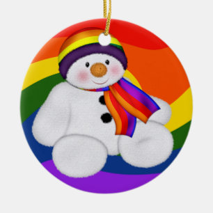 Snowman Pride Keramisch Ornament