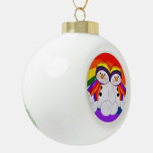 Snowman Pride Keramische Bal Ornament (Links)