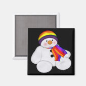 Snowman Pride Magneet (Voorkant / Achterkant)