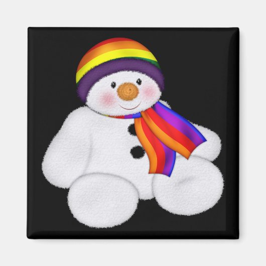 Snowman Pride Magneet (Voorkant)