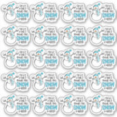 Snowman Pun je bestelling maakte me zo blij met za Sticker (Voorkant)