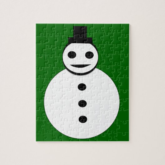 Snowman Puzzle glimlachen Legpuzzel (Verticaal)