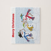 Snowman Puzzle Legpuzzel (Verticaal)