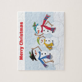 Snowman Puzzle Legpuzzel