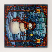 Snowman Puzzle Legpuzzel (Horizontaal)