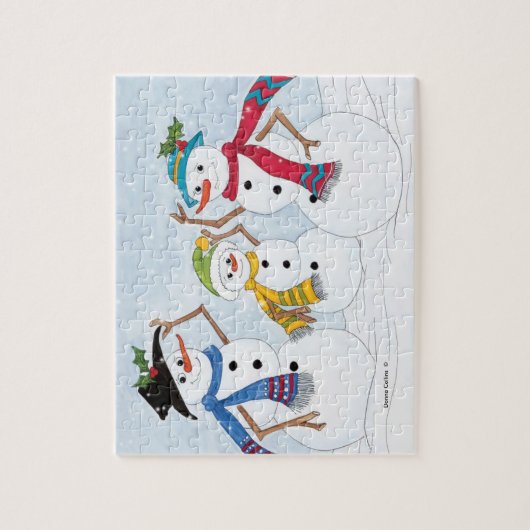 Snowman Puzzle Legpuzzel (Verticaal)