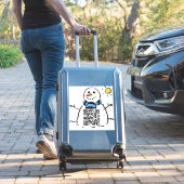 Snowman QR Code Sticker (Koffer Insitu)