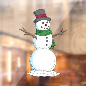 Snowman Raamsticker (Vel 2)