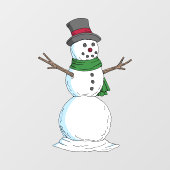 Snowman Raamsticker (Vel)