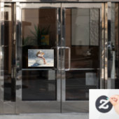 Snowman Raamsticker (Kantoordeur)