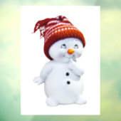 Snowman Raamsticker (Vel 3)