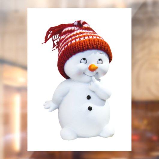 Snowman Raamsticker (Vel 2)
