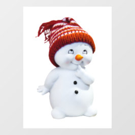 Snowman Raamsticker