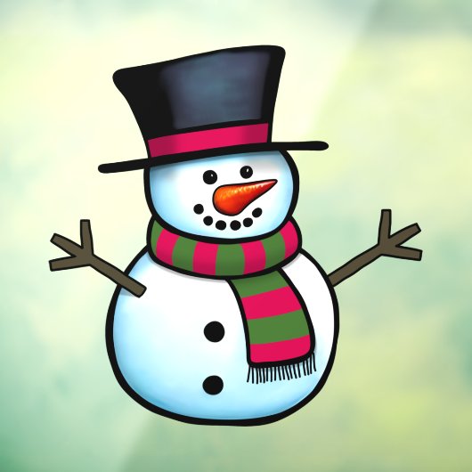 Snowman Raamsticker (Vel 3)