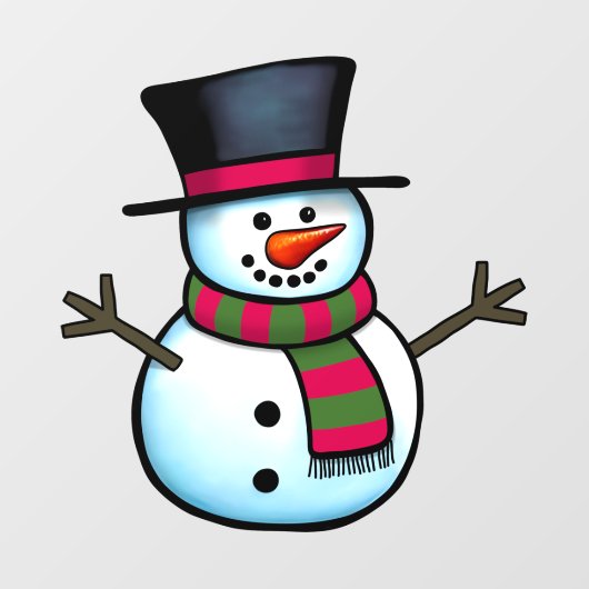 Snowman Raamsticker (Vel)