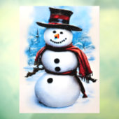 Snowman Raamsticker (Vel 3)
