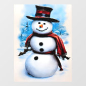 Snowman Raamsticker (Vel)