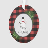 Snowman Red Buffalo Ornament (voorkant)