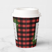 Snowman Red Buffalo Play Paper Cup Papieren Bekers (Rechts)