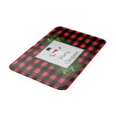 Snowman Red Buffalo Pset Bath Mat (Gekanteld)