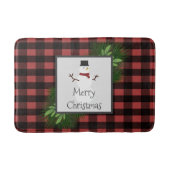 Snowman Red Buffalo Pset Bath Mat (Voorkant)