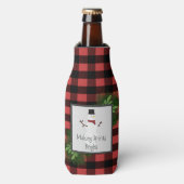 Snowman Red Buffalo Pset Bottle Koelaar Flesjeskoeler (Fles Voorkant)