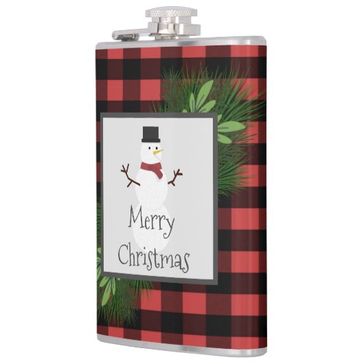 Snowman Red Buffalo Pset Flask Heupfles (Links)