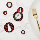 Snowman Red Buffalo spelige tafel Confetti (Groep)